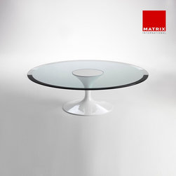 SAARINEN Low Table Glass Beveled Edge - Coffee Tables