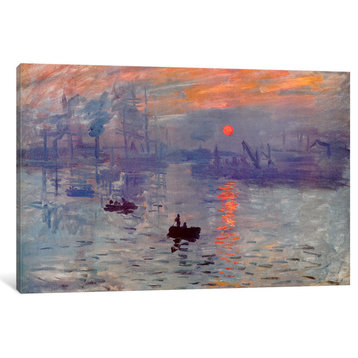 "Sunrise Impression" by Claude Monet, 26x18x1.5, 1-Piece
