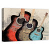 "Colorful Acoustic Painterly Guitar" Canvas Wall Art, 36"x24"