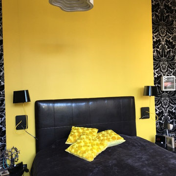 Relooking complet d'une chambre parentale dans une belle maison bordelaise