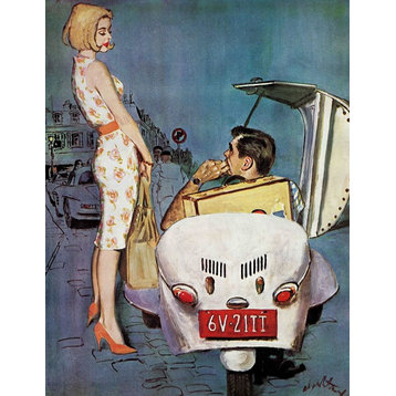 "The Casanova Car" Painting Print on Canvas by Coby Whitmore