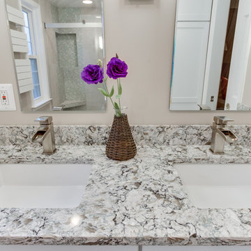Transitional Bathroom Remodel - Master & Powder Takoma Park MD