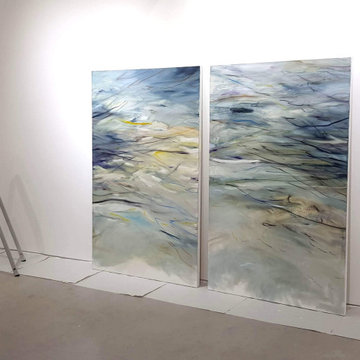 On the walls