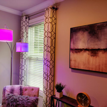 Multicolored smart bulbs and retrofit smart window blinds