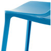 Leisuremod Cornelia Tree Back Design Lucite Dining Chair, Solid Blue