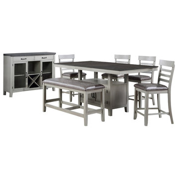 Hyland Dining Set, Table, 6 Chairs