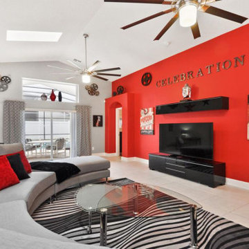 The Celebration Villa - Vacation Home Rental Design Decor Interior with Theme