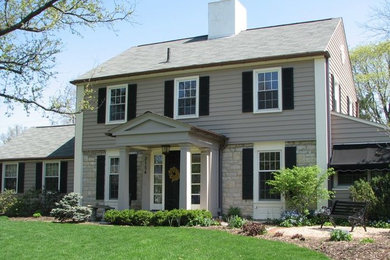 Inspiration for a timeless exterior home remodel in Detroit