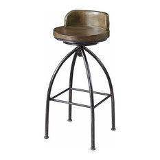Coaster Home Furnishings - 29" Bar Stool, Cognac/Antique Black - Bar Stools and Counter Stools