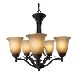 Rustic Iron 5-light Chandelier - Chandeliers