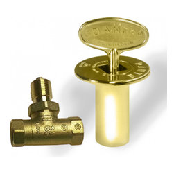 Brass Straight Gas Valve Kit - Heating And Cooling