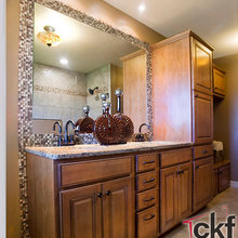 tile around mirror