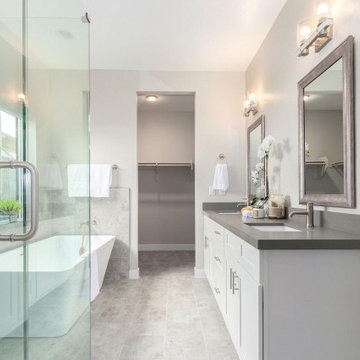 Rich Deco Bathroom Design and Remodeling in Beverly Hills, CA