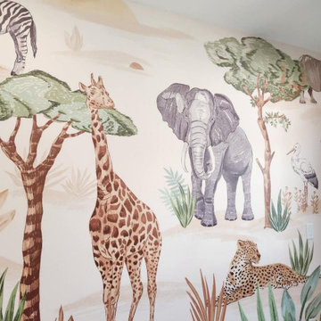 Nursery wallpaper installation McKinney, TX