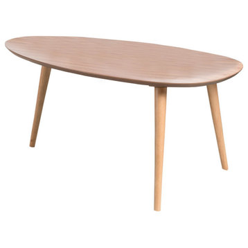 GDF Studio Caspar Mid Century Design Wood Coffee Table, Natural