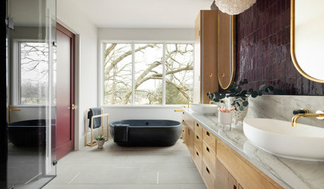 Bathroom of the Week: Scandinavian Minimalism With a Little Bling