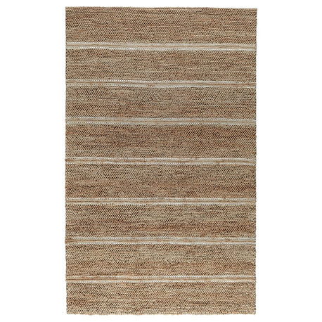 Home Barcelona Handwoven Wool Blend Area Rug, Gray by Kosas Home, Ivory, 5'x8'