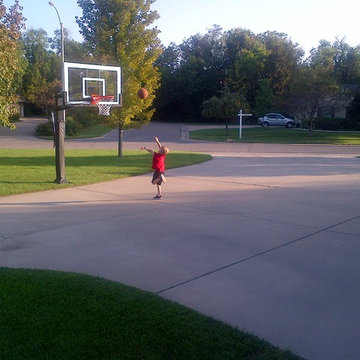 Gene P's Pro Dunk Gold Basketball System on a 40x20 in WICHITA, KS