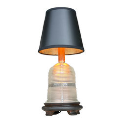 Runway Lights by Railroadware - Runway Light Table Lamp, LED 120V/6W 580 Lumens, Clear Globe - Table Lamps