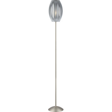 Egg Floor Lamp - Stainless Steel, Gray