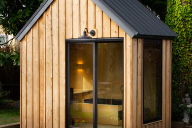 Inspiration for a small modern shed remodel in Vancouver