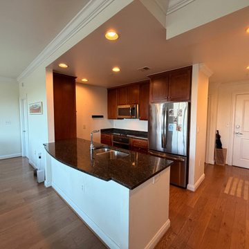 Bright Transitional Kitchen Remodel with White Shaker Cabinetry