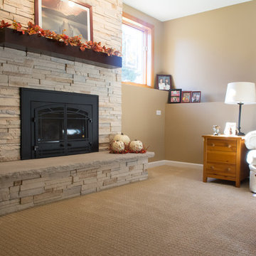 Family Room Carpet & Vinyl Plank