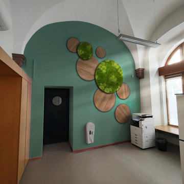 Aménagement et décoration végétaux stabilisés / espace de coworking