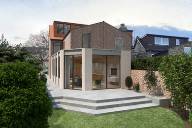 Conversion of a conservatory of an existing end of terrace house