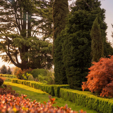 Portland Estate Garden with Mature Hedges at Rosemound Farm