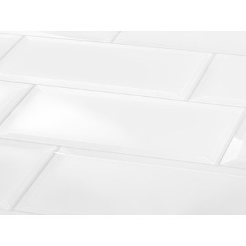 Miseno MT-WHSFEM0312-IS Frosted Elegance - 3" x 12" Rectangle - White