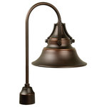 Craftmade - Craftmade Outdoor Union Medium Post Mount, Oiled Bronze Gilded - Designed to replicate vintage industrial lights, the Union is classic Americana for your home. Uncluttered and clean, the beautifully gilded bronze finish shines bright. The Union looks great indoors and in commercial applications. Choose from an array of sizes and mounting options and this timeless light will illuminate your home and warm your space for the long haul.