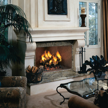 wood burning fireplaces