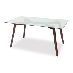 Coffee Stained Similda Solid Beechwood 160x90cm Dining Table by Eugenia Minerva - Dining Tables
