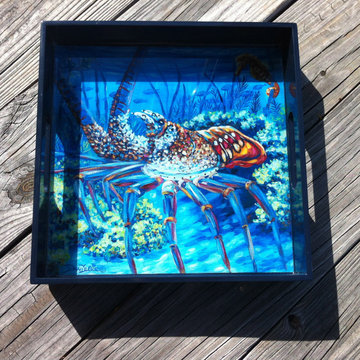 Hand Painted Serving Trays