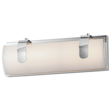 Clutch 1-Light LED Bathroom Vanity Light Vanity in Polished Chrome