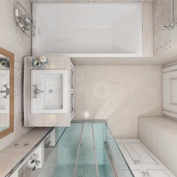 Interior design in residential complex "Chocolate"