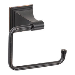 Designers Impressions - 500 Series Oil Rubbed Bronze Euro Style Toilet Paper Holder - Toilet Paper Holders