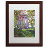 David Lloyd Glover 'Japanese Maple Trees' Art, Wood Frame, 16"x20", White Matte