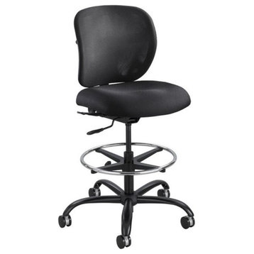Safco Vue Adjustable Drafting Chair in Black