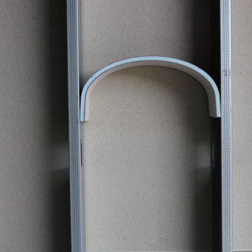 Recessed Curved Wall Shelf
