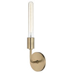 Mitzi by Hudson Valley Lighting - Ava Wall Sconce, Style A, Finish: Aged Brass - We get it. Everyone deserves to enjoy the benefits of good design in their home - and now everyone can. Meet Mitzi. Inspired by the founder of Hudson Valley Lighting's grandmother, a painter and master antique-finder, Mitzi mixes classic with contemporary, sacrificing no quality along the way. Designed with thoughtful simplicity, each fixture embodies form and function in perfect harmony. Less clutter and more creativity, Mitzi is attainable high design.