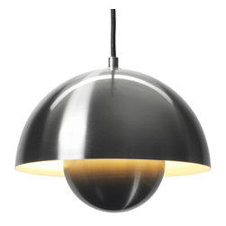Verner Panton Flowerpot Pendant - Stainless Steel - Pendant Lighting