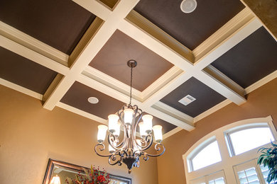 Inspiration for a rustic dining room remodel in Austin