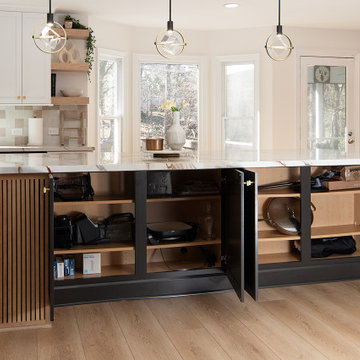 Transitional Kitchen & Bar Design Charlotte, NC