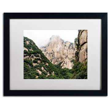 Philippe Hugonnard 'Mt Huashan IV' Art, Black Frame, White Matte, 20"x16"