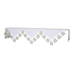 Xia Home Fashions - Tannenbaum Embroidered Cutwork Christmas Mantel Scarf, 82"x60"x20" - Fireplace Accessories