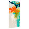 "Tidal Abstract 1" Frameless Free Floating Tempered Glass Wall Art