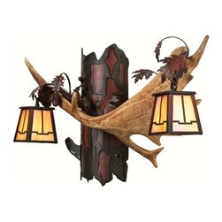 Meyda - Fallow Antler Wall Sconce - Wall Sconces