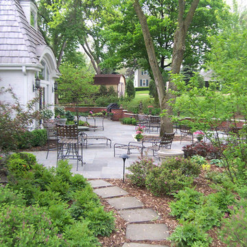 Natural Stone Landscaping including Flagstone and Bluestone Patios
